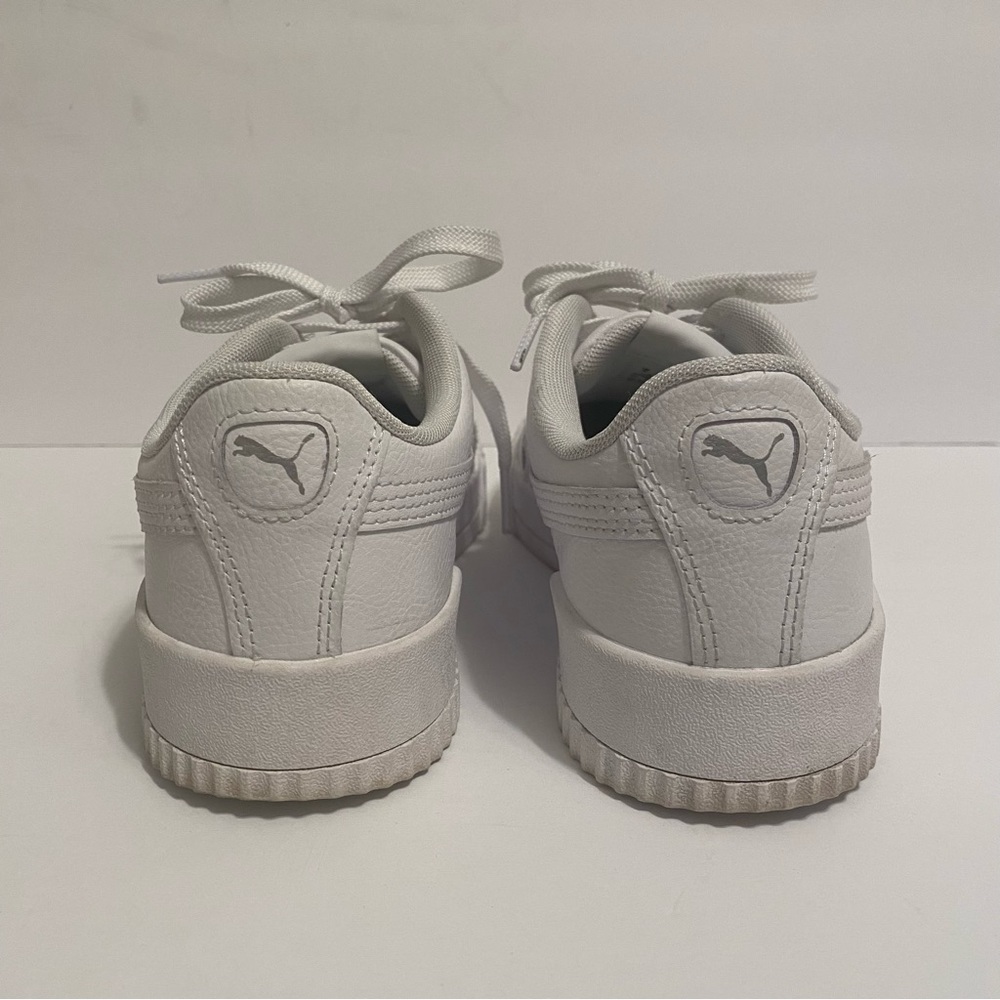 PUMA Carina Soft Foam White Sneakers Lace Up Shoes Optimal Comfort Size 8.5 - Picture 5 of 13